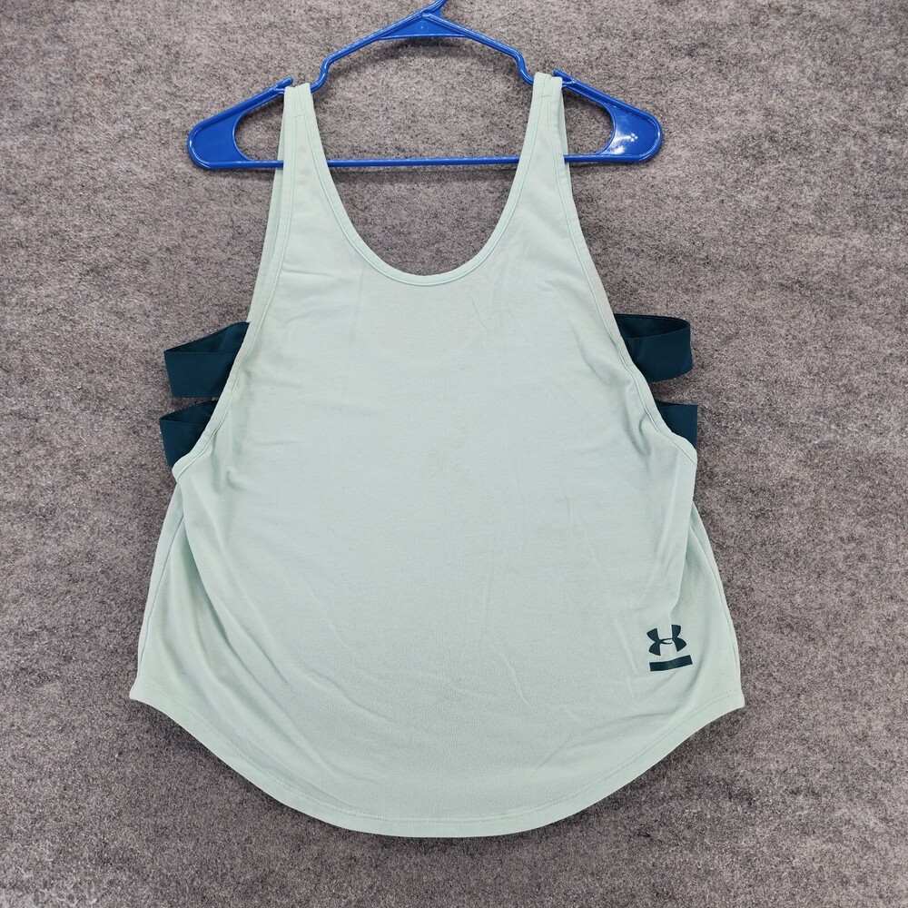 Under Armour Tank Top Womens Small Loose Heat Gear Green